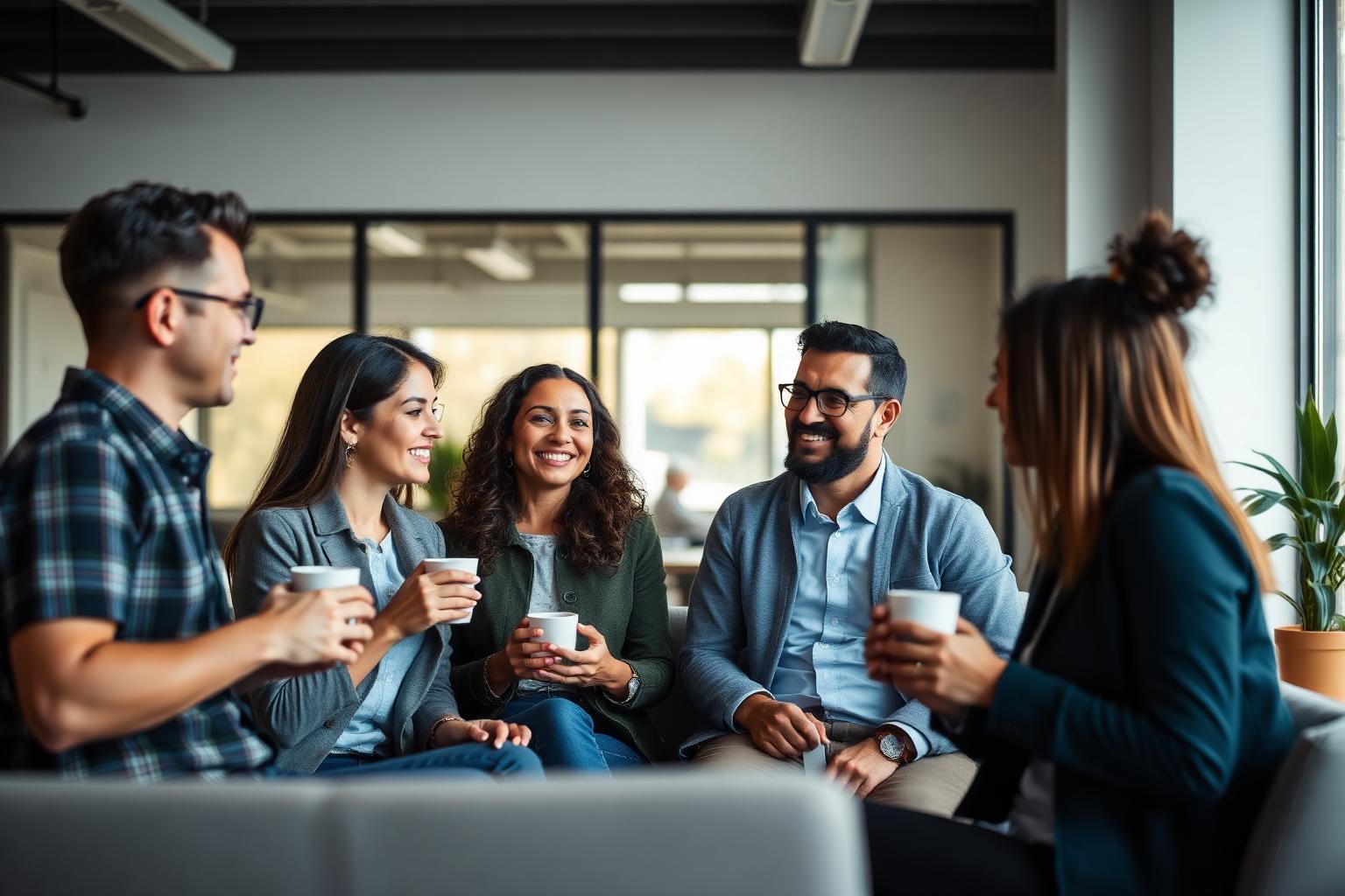 Members of the YANA Community connecting in a peer support session