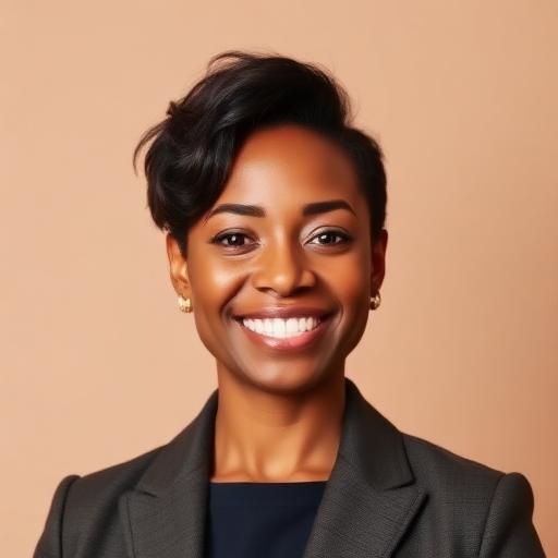 Portrait of Shanna Carter, lab manager track graduate, smiling at the camera